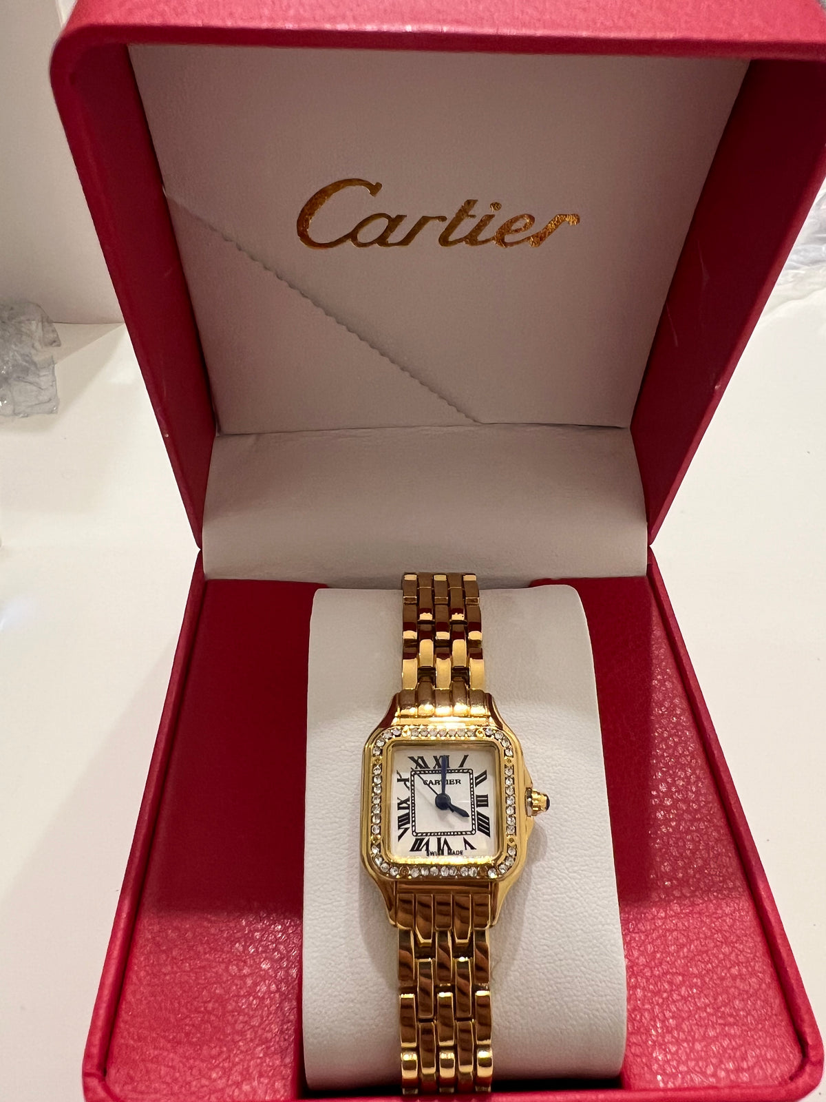 Cartier Panthère Diamond Gold Watch