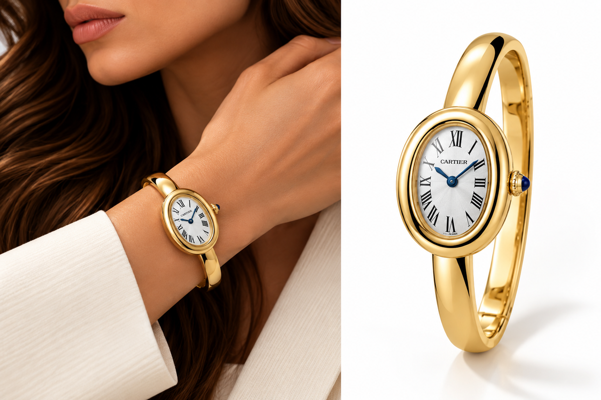 Cartier Baignoire Gold Bangle Watch