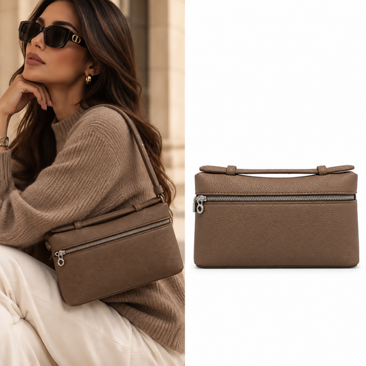 Loro Piana Extra Pocket Mini Pouch – Warm Mastic