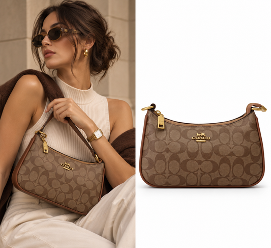 COACH Teri Shoulder Bag in Signature Canvas