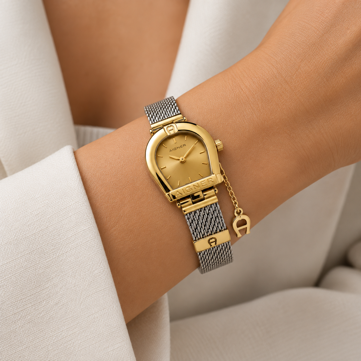 Aigner Two-Tone Gold & Silver Watch