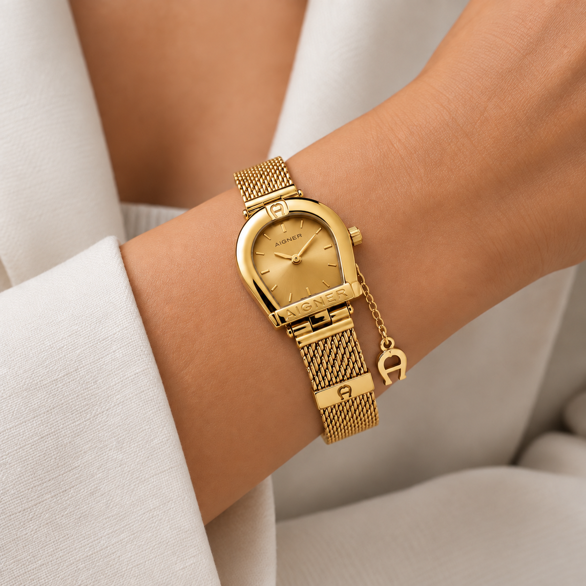 Aigner Gold Mesh Classic Watch